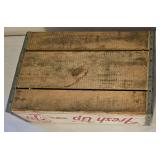 Wonderful Vintage Fresh Up 7up Crate + Mountain Edge Crate