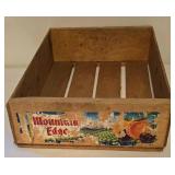Wonderful Vintage Fresh Up 7up Crate + Mountain Edge Crate