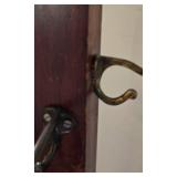 Vintage Dark Wood Coat Rack