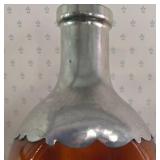 Unusual Vintage Glass/Silver Plate Decanter