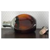 Unusual Vintage Glass/Silver Plate Decanter