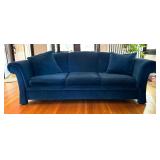 Luxurious Upholstered Blue Sofa