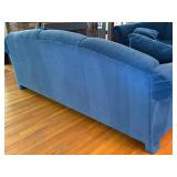 Luxurious Upholstered Blue Sofa