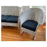 Three Piece Vintage Wicker Set