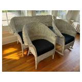 Three Piece Vintage Wicker Set