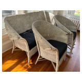 Three Piece Vintage Wicker Set
