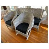 Three Piece Vintage Wicker Set