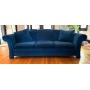 Luxurious Upholstered Blue Sofa