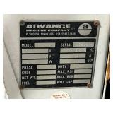 ADVANCE MACHINE CO. 240LX Floor Scrubber Model 393320