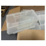 Pallet of 9 Boxes of ULINE Parts Bins (S-12415) (approximately 30 bins per box)