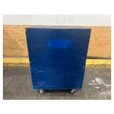 Wood Construction Box on Casters