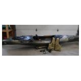 OLD TOWN LOON 126 ANGLER PADDLE KAYAK PLUS XTRAS