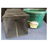 BLACK RUBBER COATED MINNOW TRAP