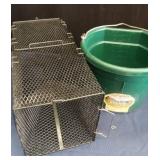 BLACK RUBBER COATED MINNOW TRAP