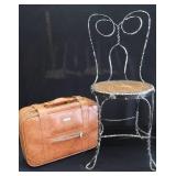 ICE CREAM CHAIR AND SUITCASE
