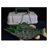 MESH LARGEMOUTH BASS BIRDFEEDER PLANO TACKLE BOX.