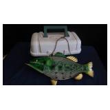 MESH LARGEMOUTH BASS BIRDFEEDER PLANO TACKLE BOX.