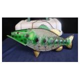 MESH LARGEMOUTH BASS BIRDFEEDER PLANO TACKLE BOX.