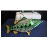 MESH LARGEMOUTH BASS BIRDFEEDER PLANO TACKLE BOX.