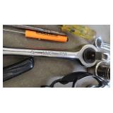 ASSORTED TOOLS IN WELDED STAINLESS BOX