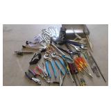 ASSORTED TOOLS IN WELDED STAINLESS BOX