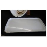 ENAMELWARE WASHTUB AND TRAY