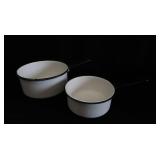 ENAMELWARE POTS AND PIECES