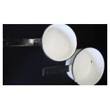 ENAMELWARE POTS AND PIECES