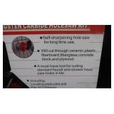 NIB TUNGSTEN CARBIDE HOLESAW KIT