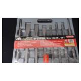 NIB CHISEL/PUNCH SET AND 1" BRAD AIR NAILER