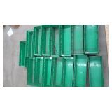 15 GREEN PLASTIC STORAGE BINS