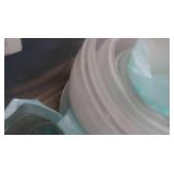 HUGE BOX OF ASSORTED GLASS AND METAL LIGHT GLOBES