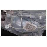 HUGE BOX OF ASSORTED GLASS AND METAL LIGHT GLOBES