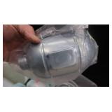 HUGE BOX OF ASSORTED GLASS AND METAL LIGHT GLOBES