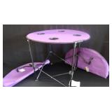 2 NEW MYSTIC TAILGATE FOLDING POP UP TABLES
