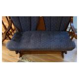 Double Seater Wooden Glider Bench