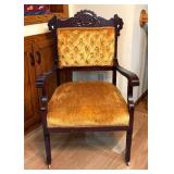 Vintage Victorian Style Mahogany Armchair