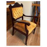 Vintage Victorian Style Mahogany Armchair
