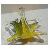 Murano Lavorazione Art Glass Basket
