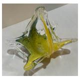 Murano Lavorazione Art Glass Basket