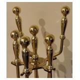 Brass Fireplace Tool Set / Brass Fireplace Accessory Set