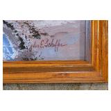 Stunning Sailboat Painting by Jules E. Scheffer