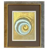 Pair of Manifestations Optical Illusionary Shimmery Prints