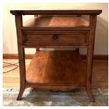Gorgeous Glass Top Side Table / Accent Table