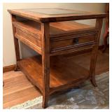 Gorgeous Glass Top Side Table / Accent Table