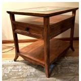 Gorgeous Glass Top Side Table / Accent Table
