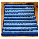 Hues of Blues Vintage Afghan