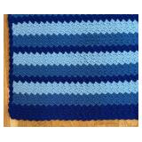 Hues of Blues Vintage Afghan