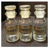 Twelve Vintage Spice Jars