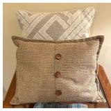 Two Decorative Accent Pillows